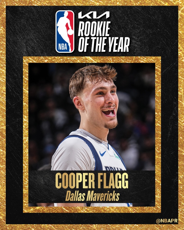 华体会体育官方入口-NBA历史第二年轻！NBA官方：独行侠状元弗拉格当选年度最佳新秀